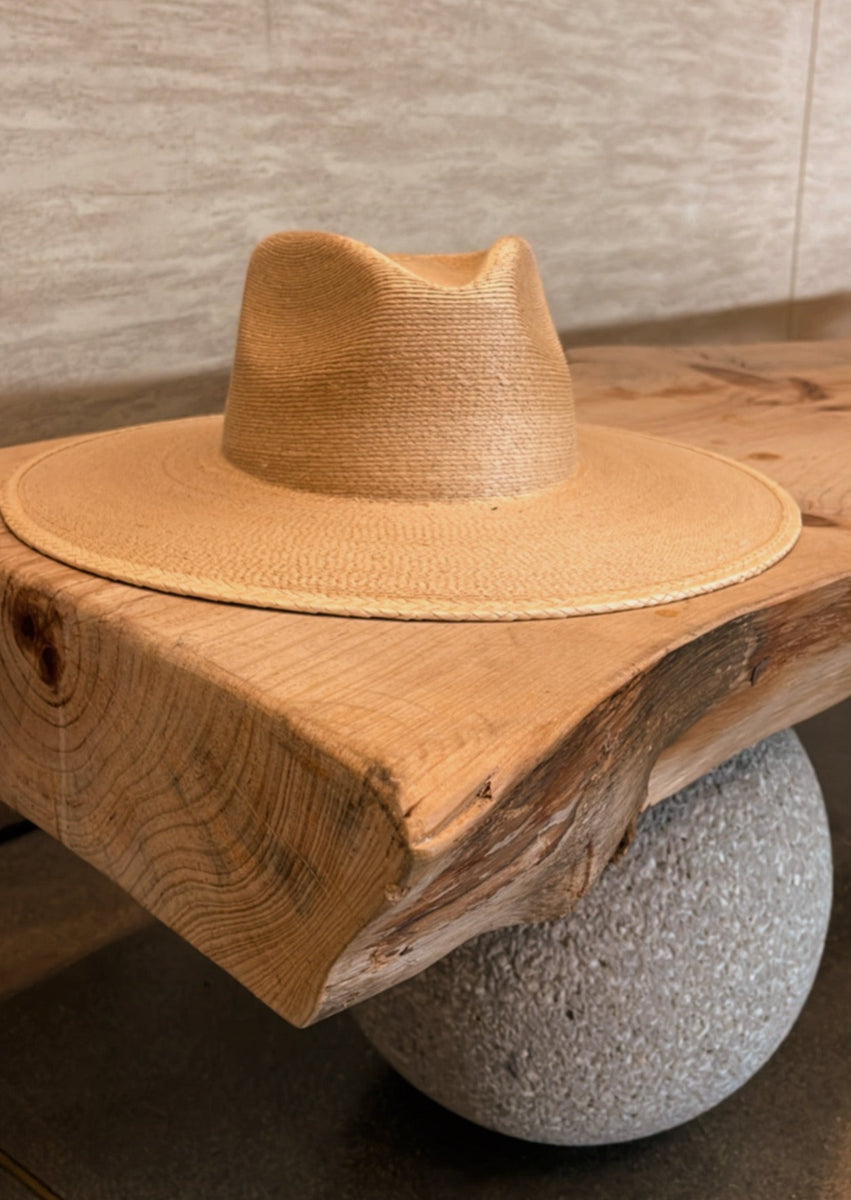 4 Inch Brim, Low Crown Cattleman, Guatemalan Palm Hat