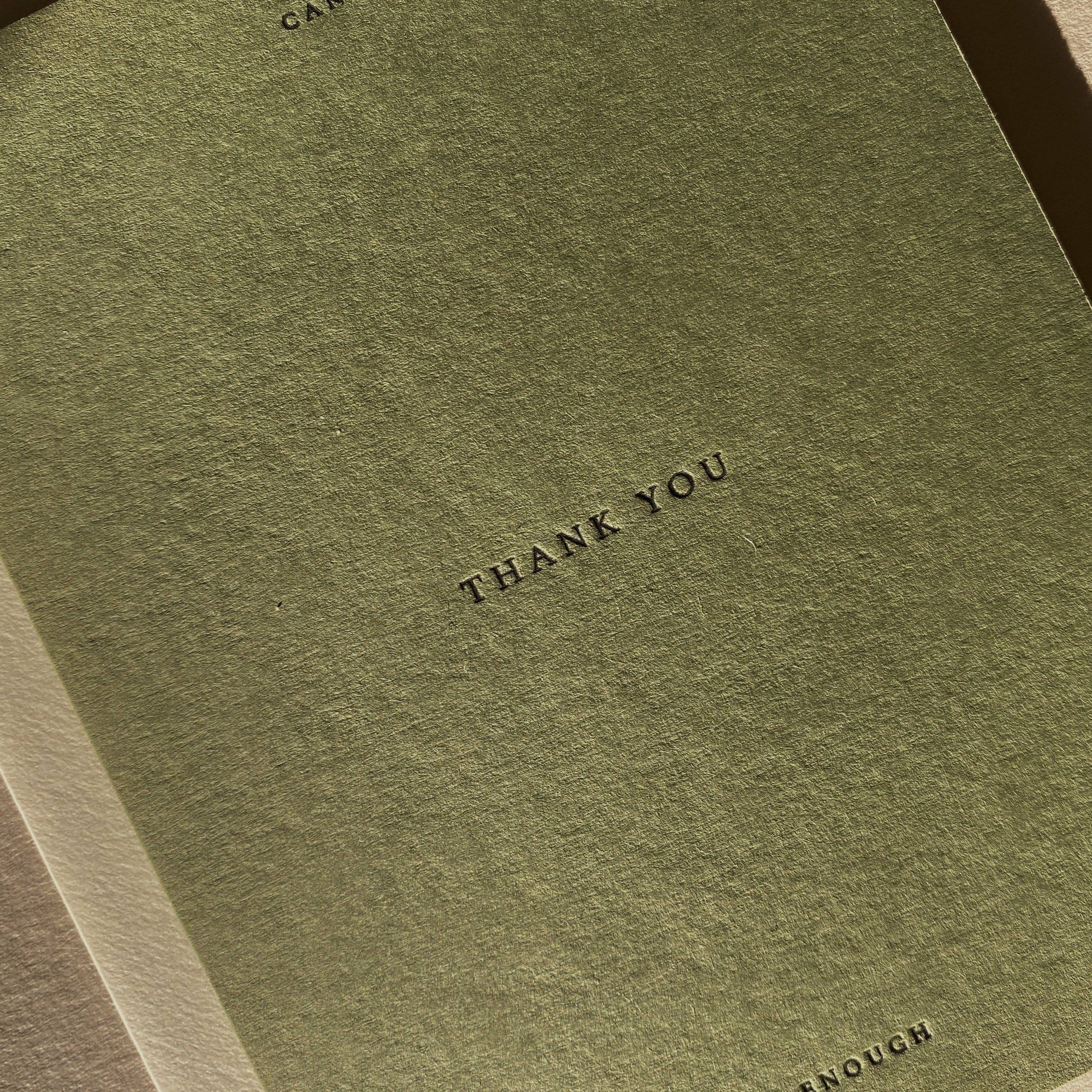 'Can't Thank You Enough' Greeting Card