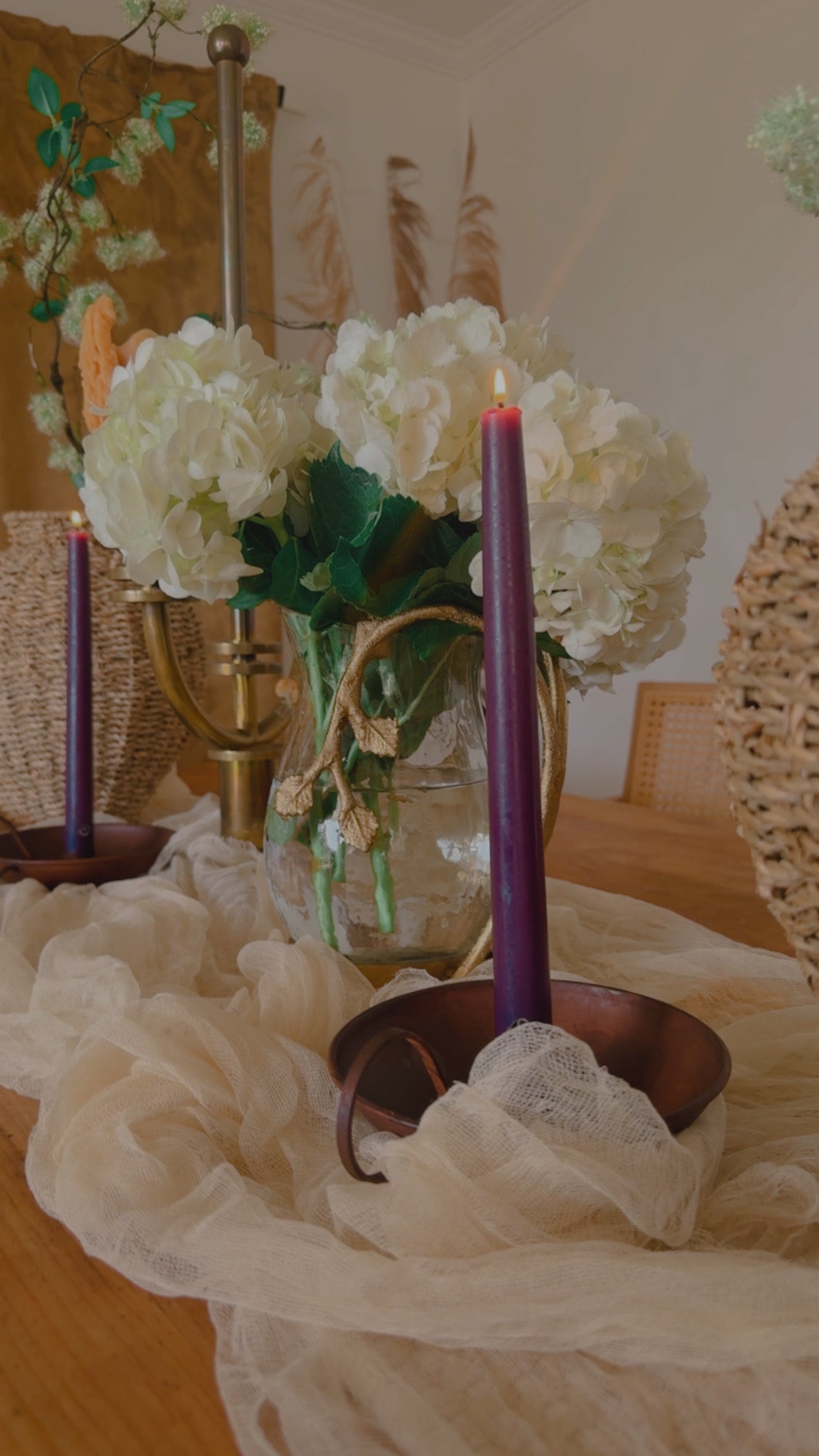 Rustic Colonial Taper Candle Holder