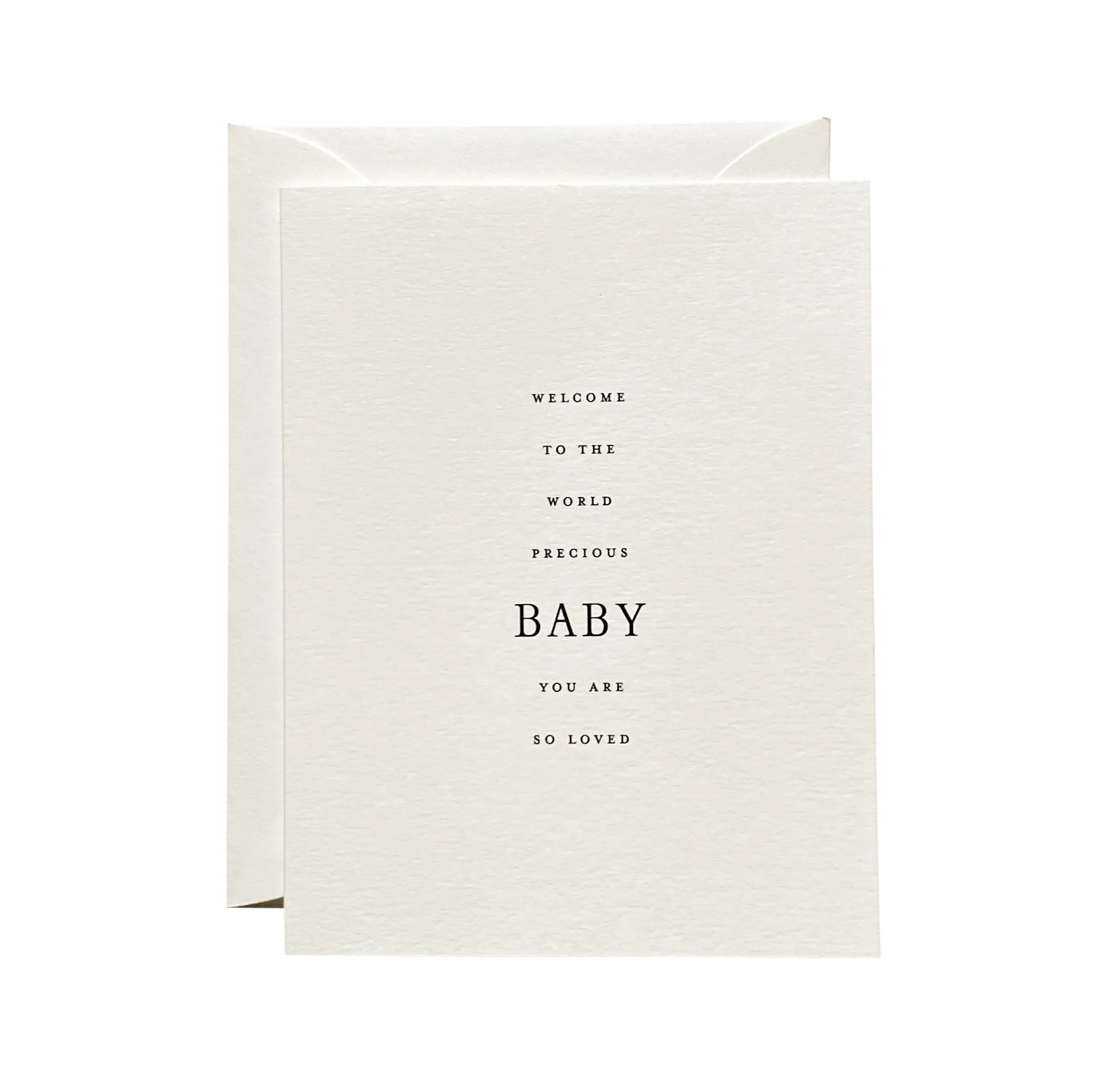 'Welcome to the world Baby' Greeting Card