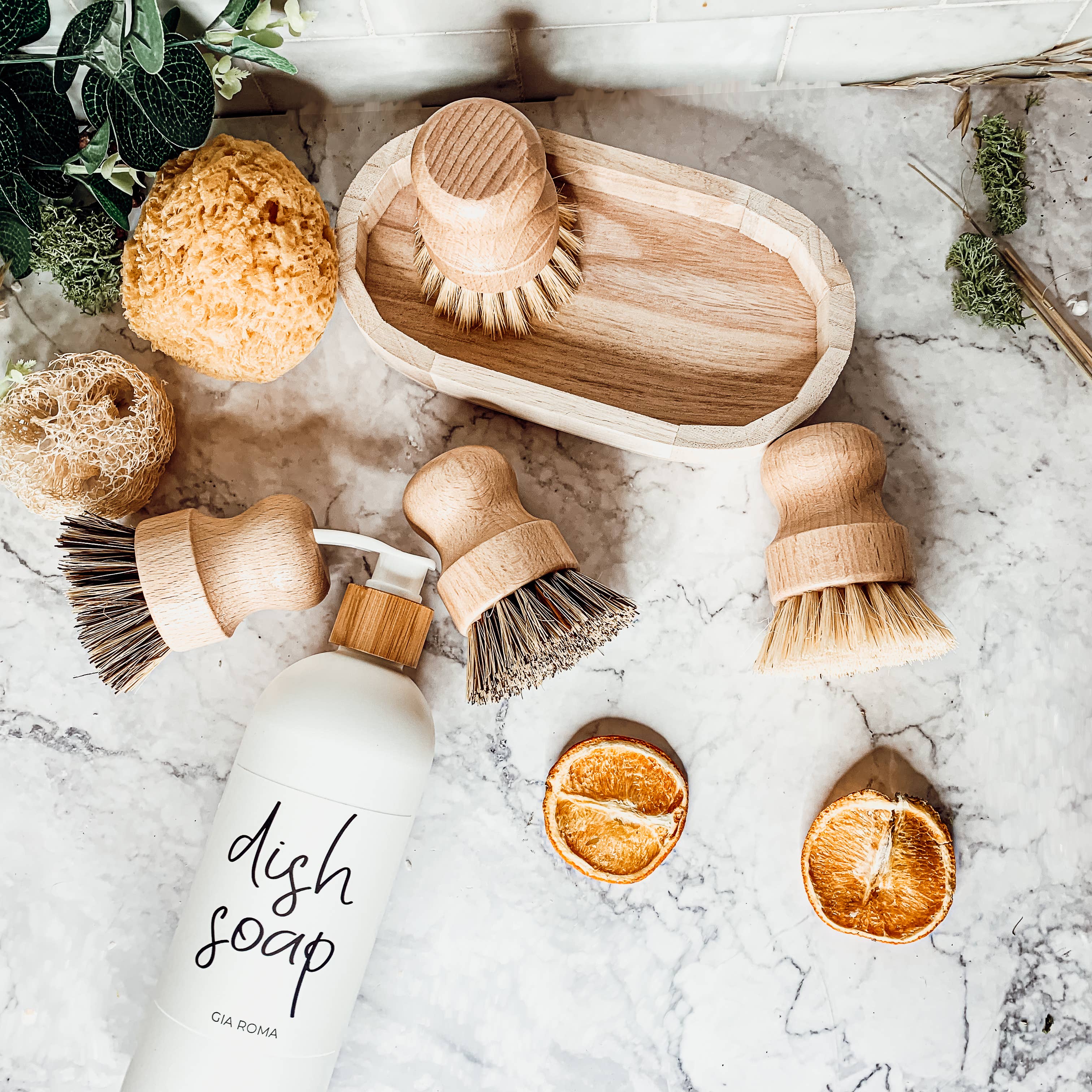 Natural Wood Sisal Cleaning Brush