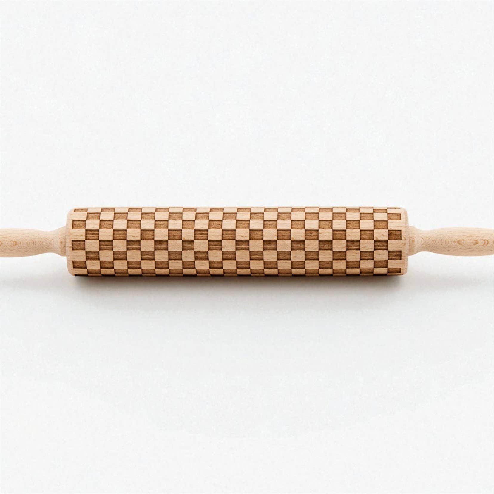 Checkerboard Courtly Rolling Pin