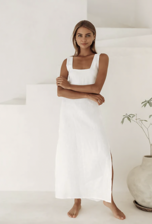 ELBA DRESS - OFF WHITE