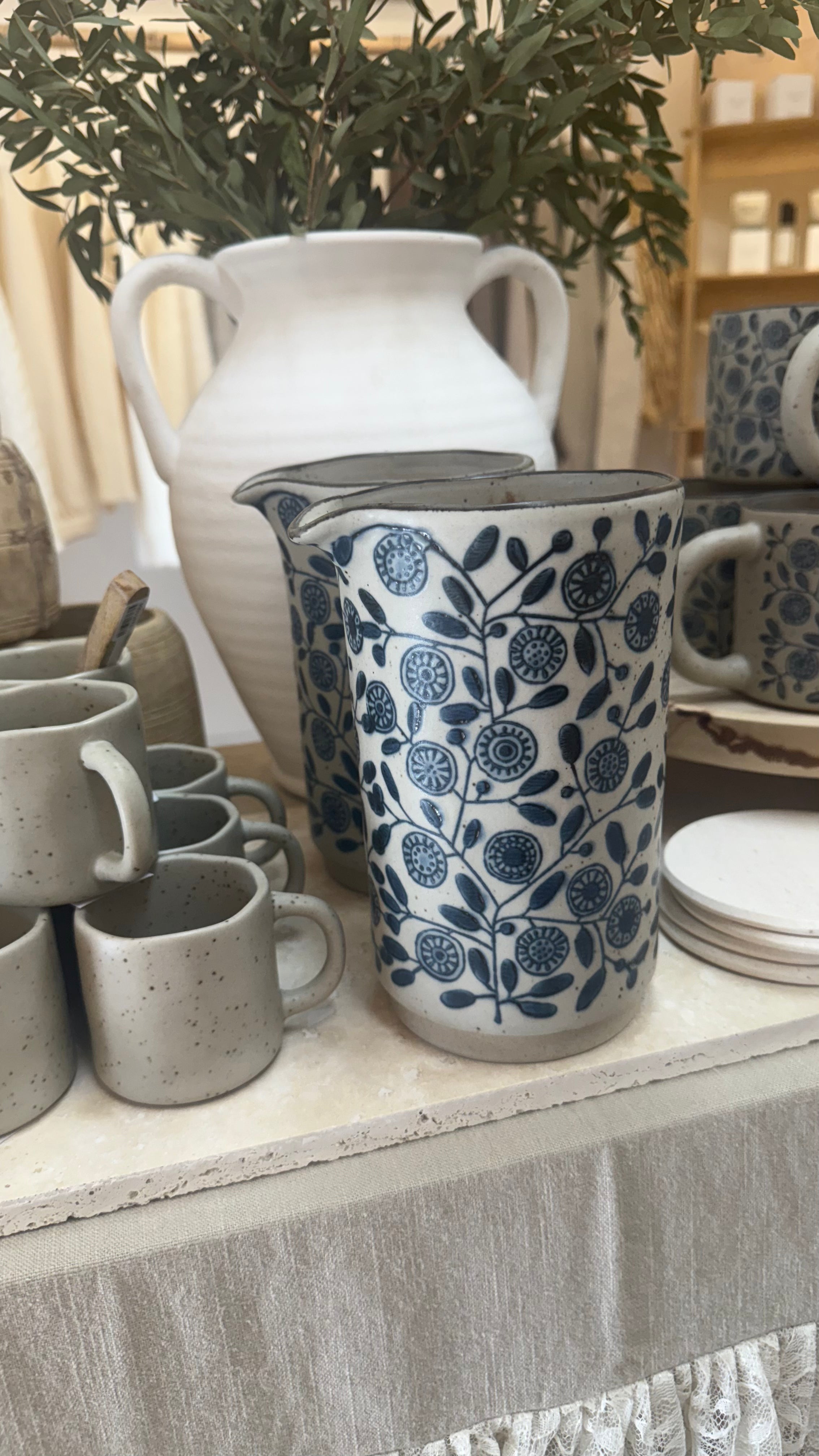 Calendula Ceramic Pitcher