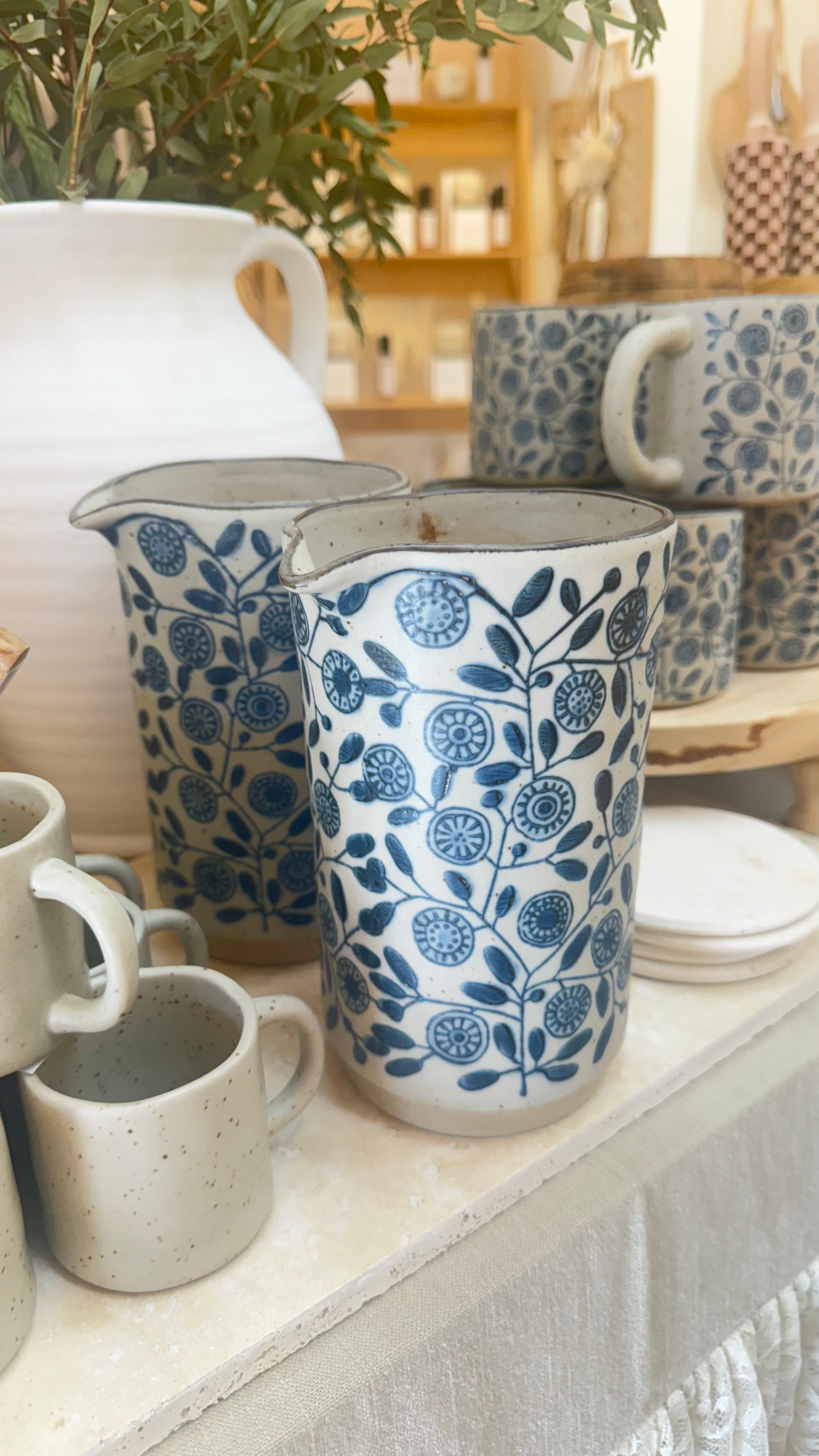 Calendula Ceramic Pitcher