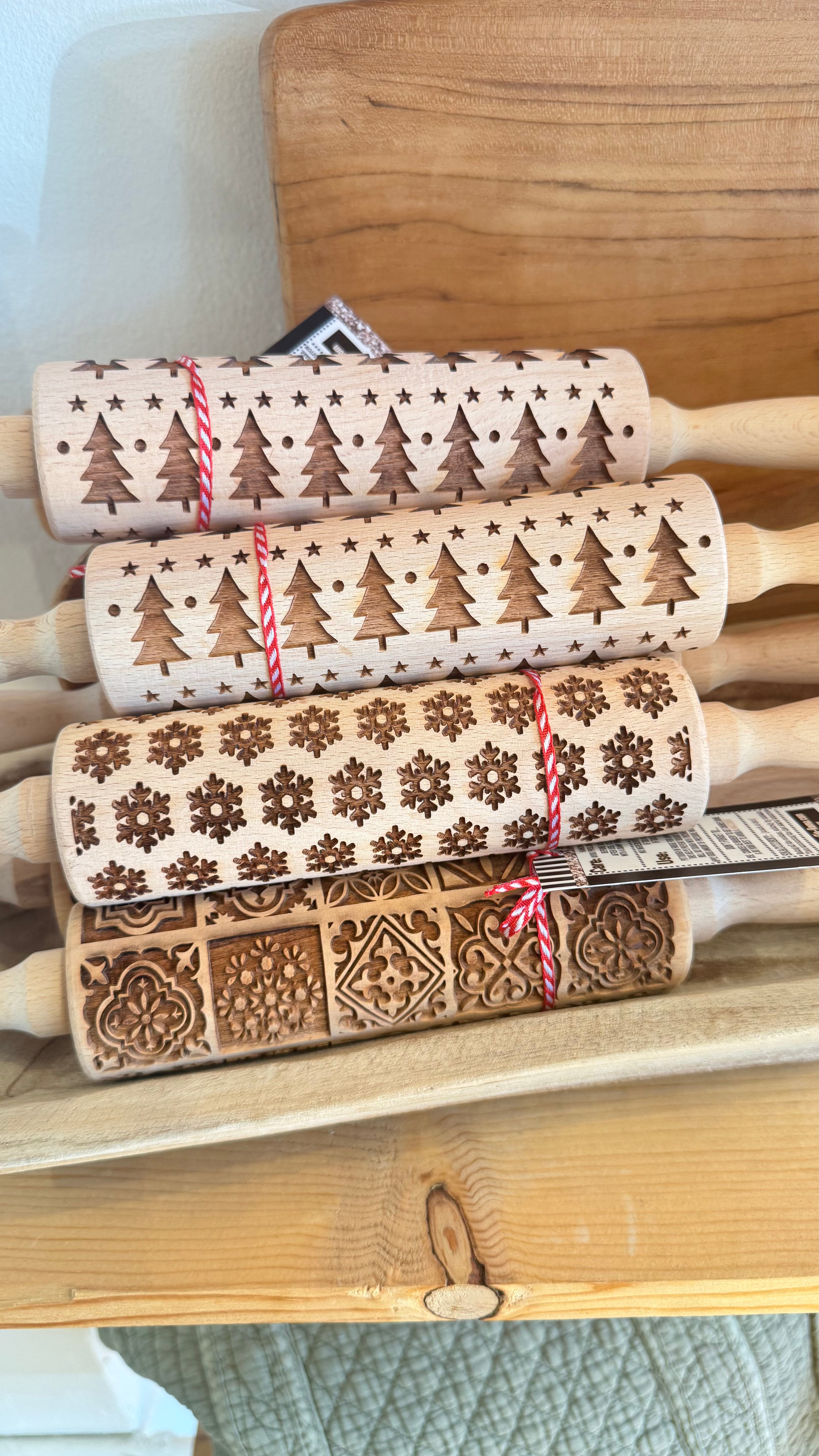 Holiday Wooden Rolling Pins
