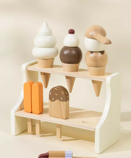 Wooden Ice cream play set