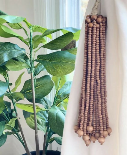 Wooden Micro Bead Tassel
