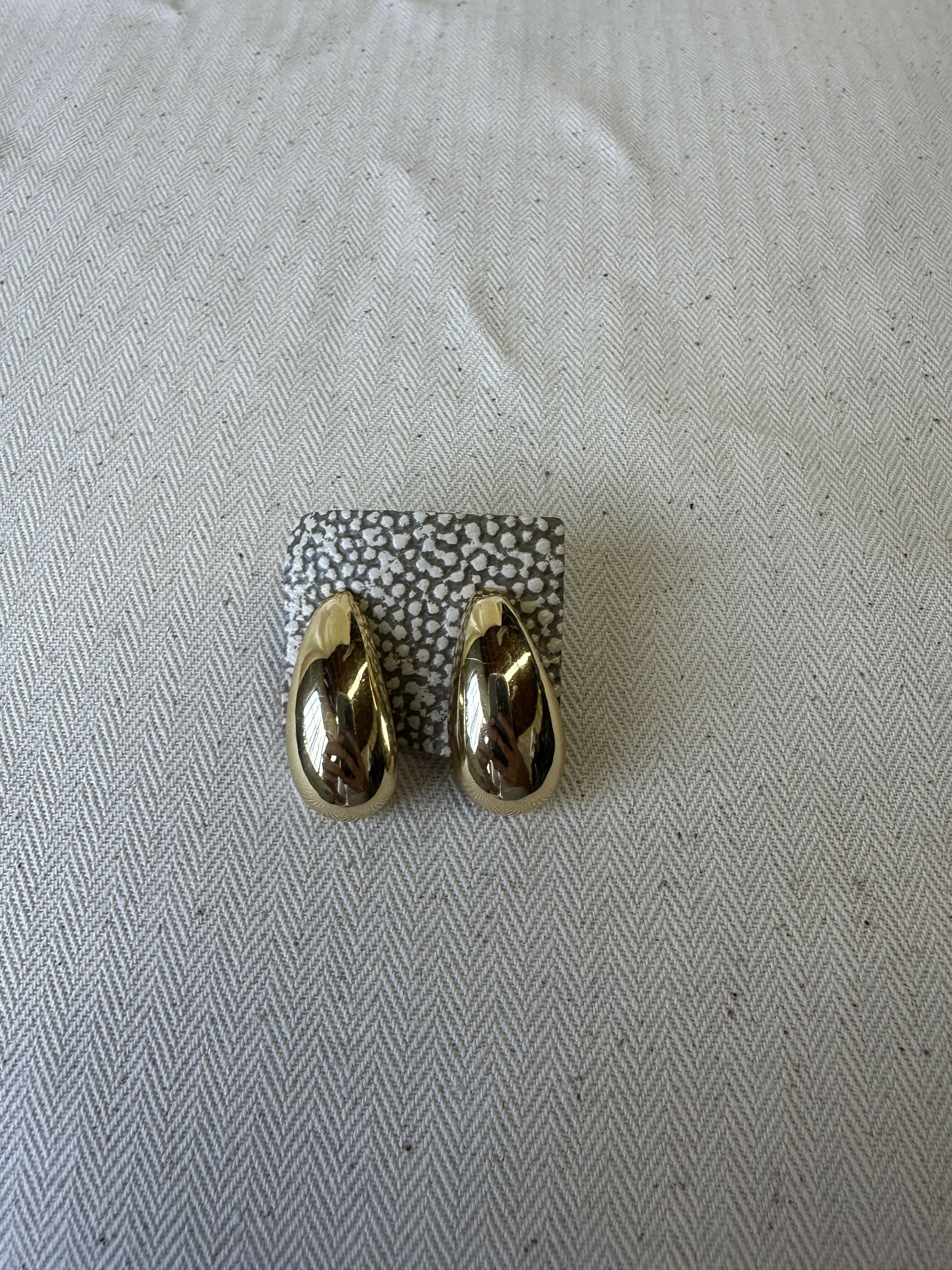 Chunky Drop Earring 18K Gold Plated on Cooper