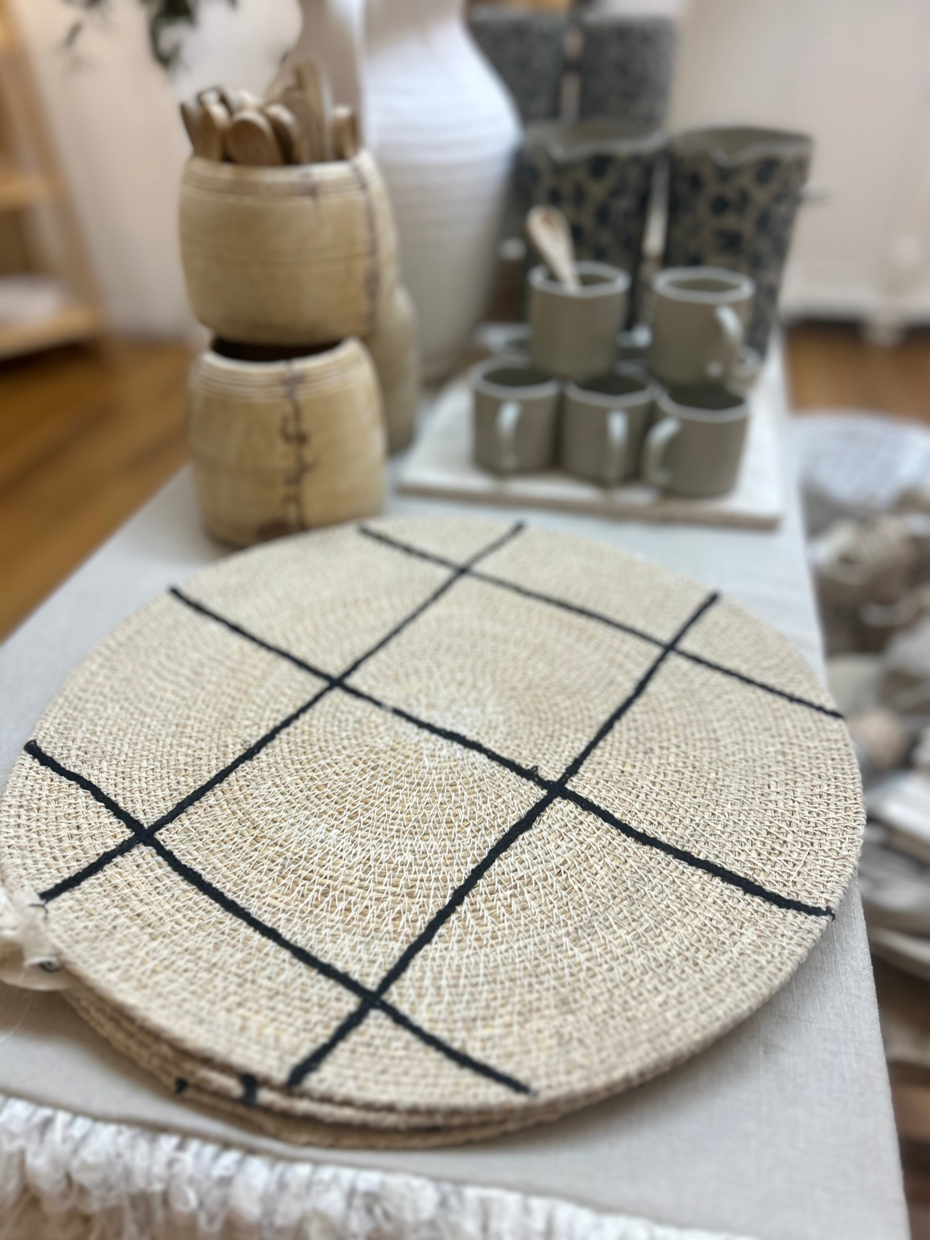 Stripe Seagrass Placemat