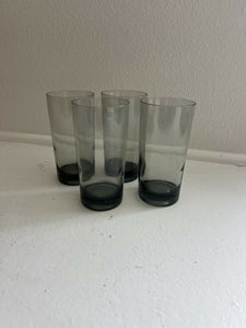 Vintage High Ball Heavy Bottom Cups Set/4