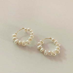 Natural Nugget Pearls Earrings #37