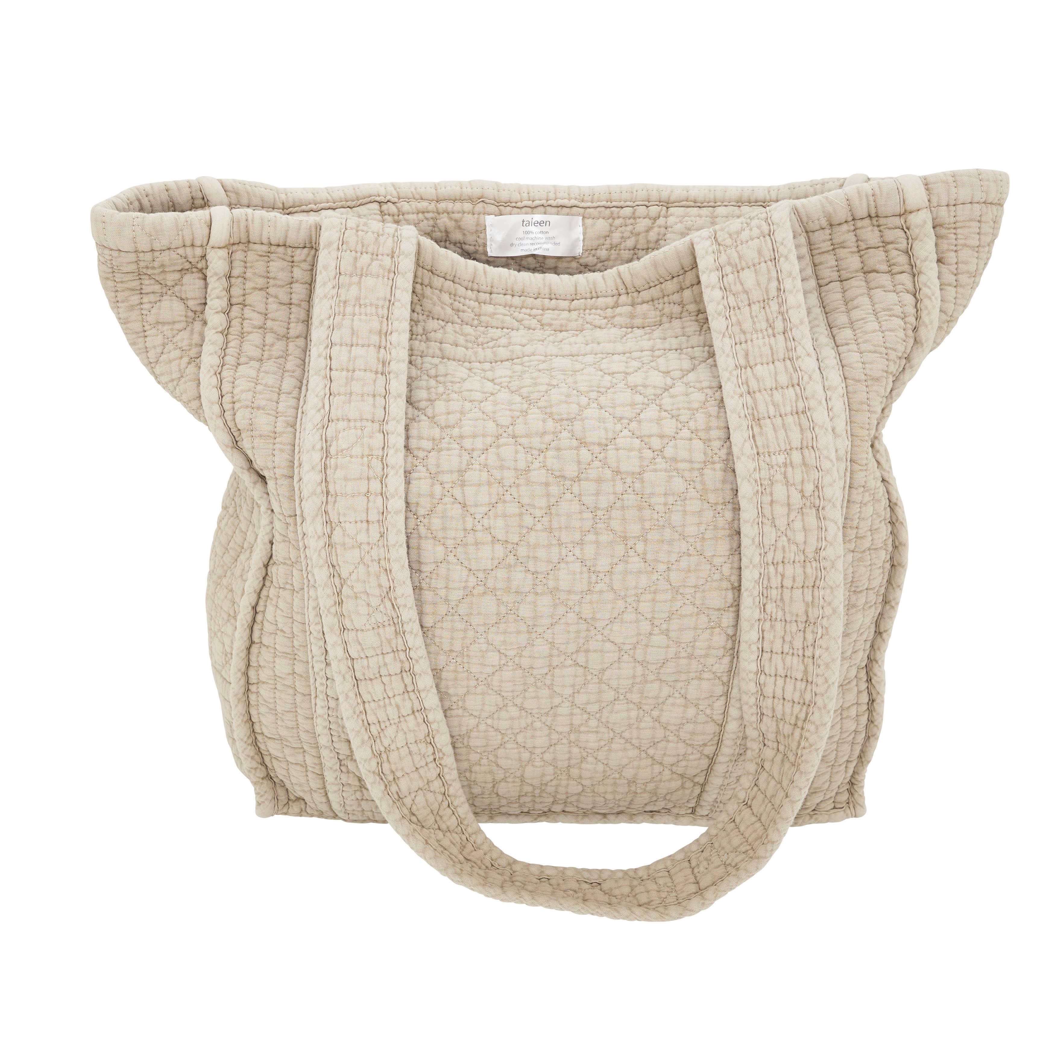 Cloud Cotton Quilted Tote Bag