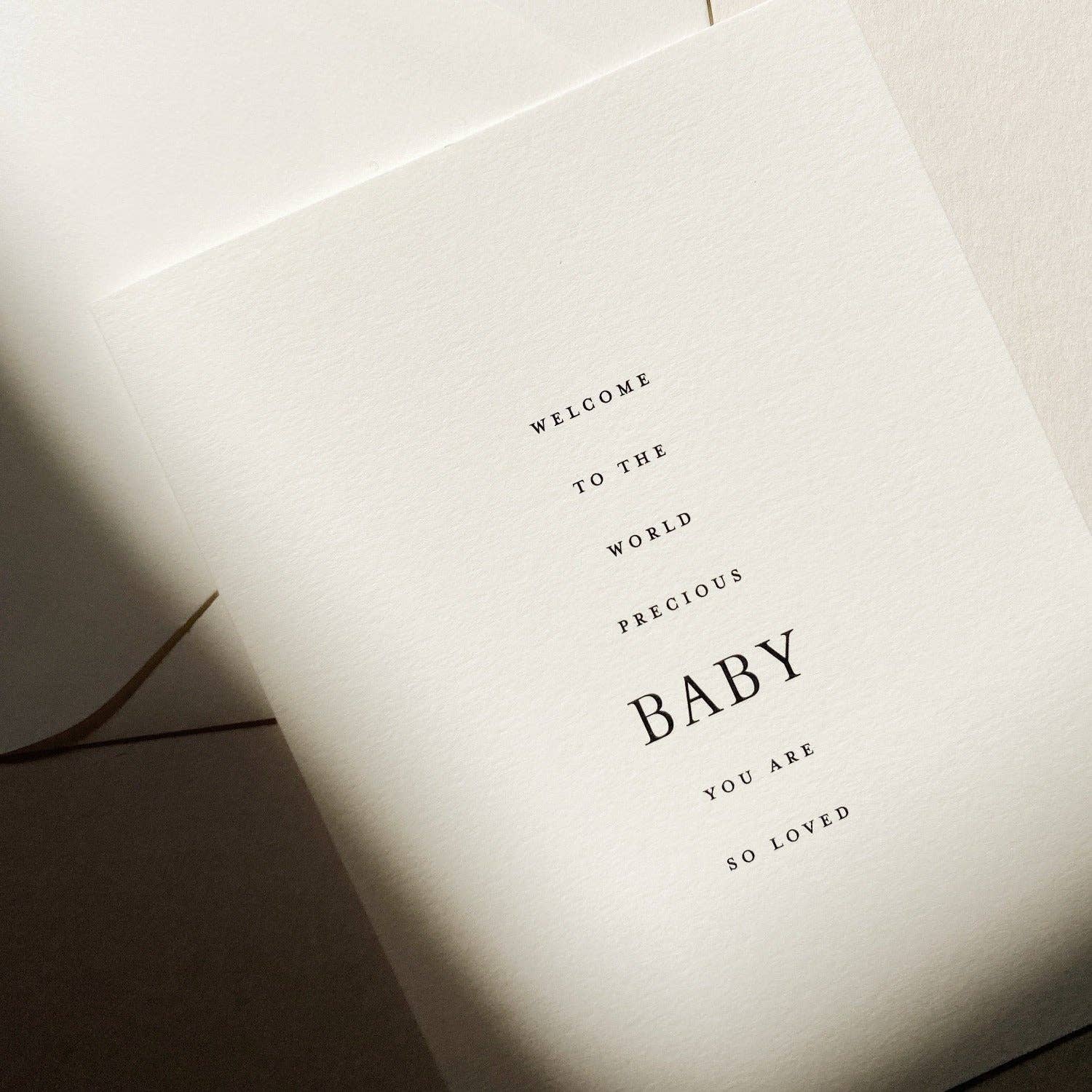 'Welcome to the world Baby' Greeting Card