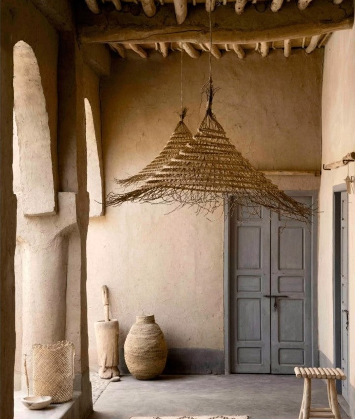 Tunisia Date Branch Woven Pendant