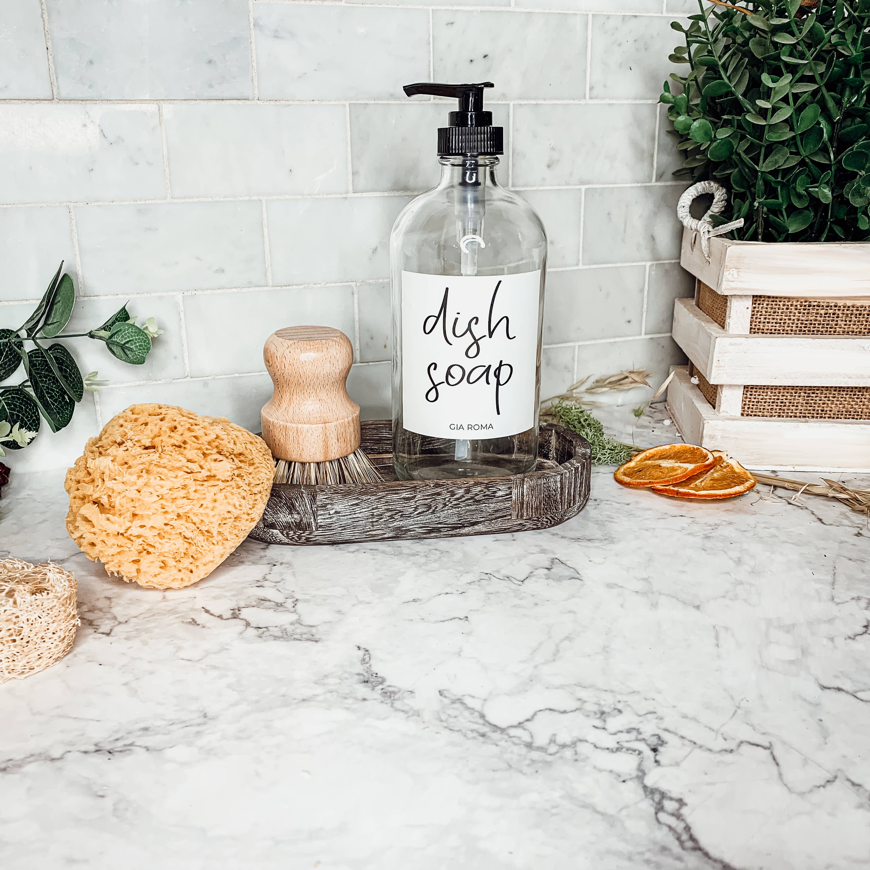 Natural Wood Sisal Cleaning Brush