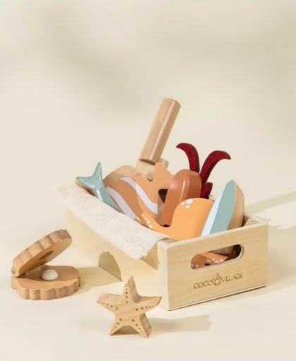 Wooden Seafood set