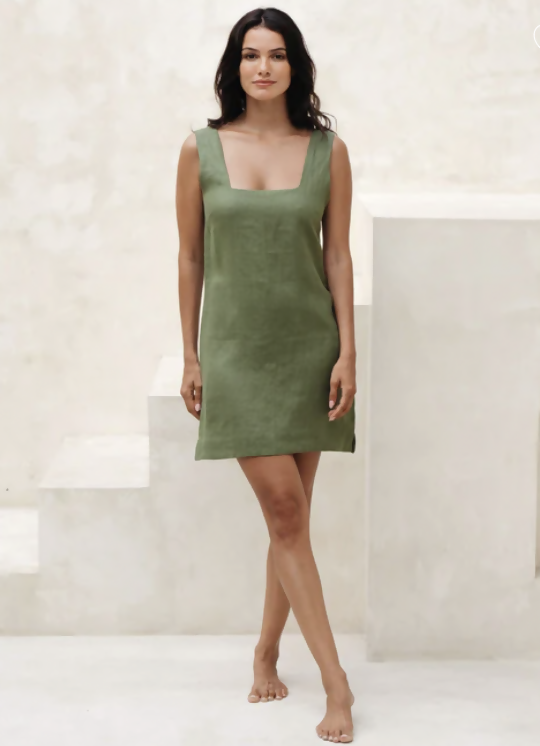 CAPRI DRESS - SAGE