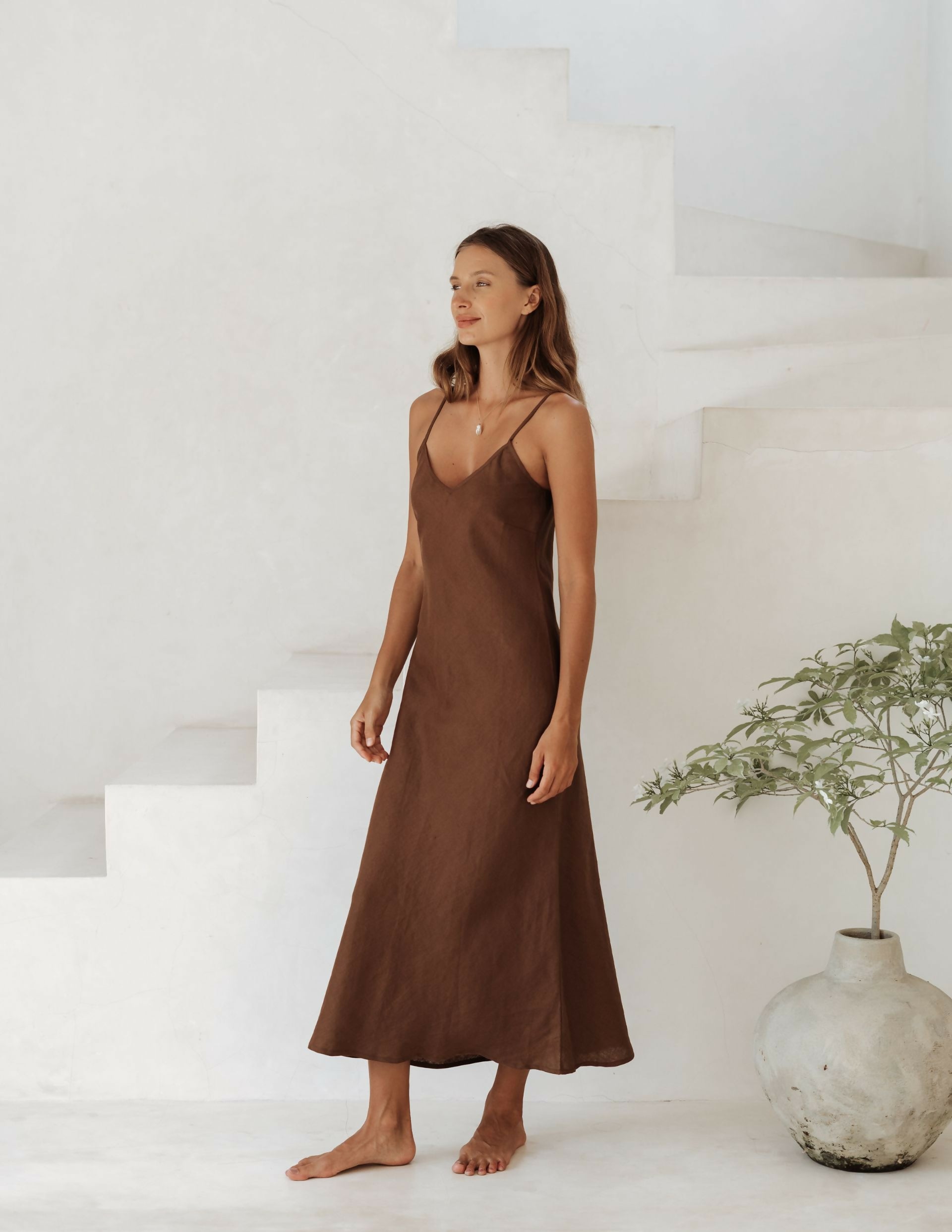 free-the-label-amalfi-slip-dress-chocolate-side