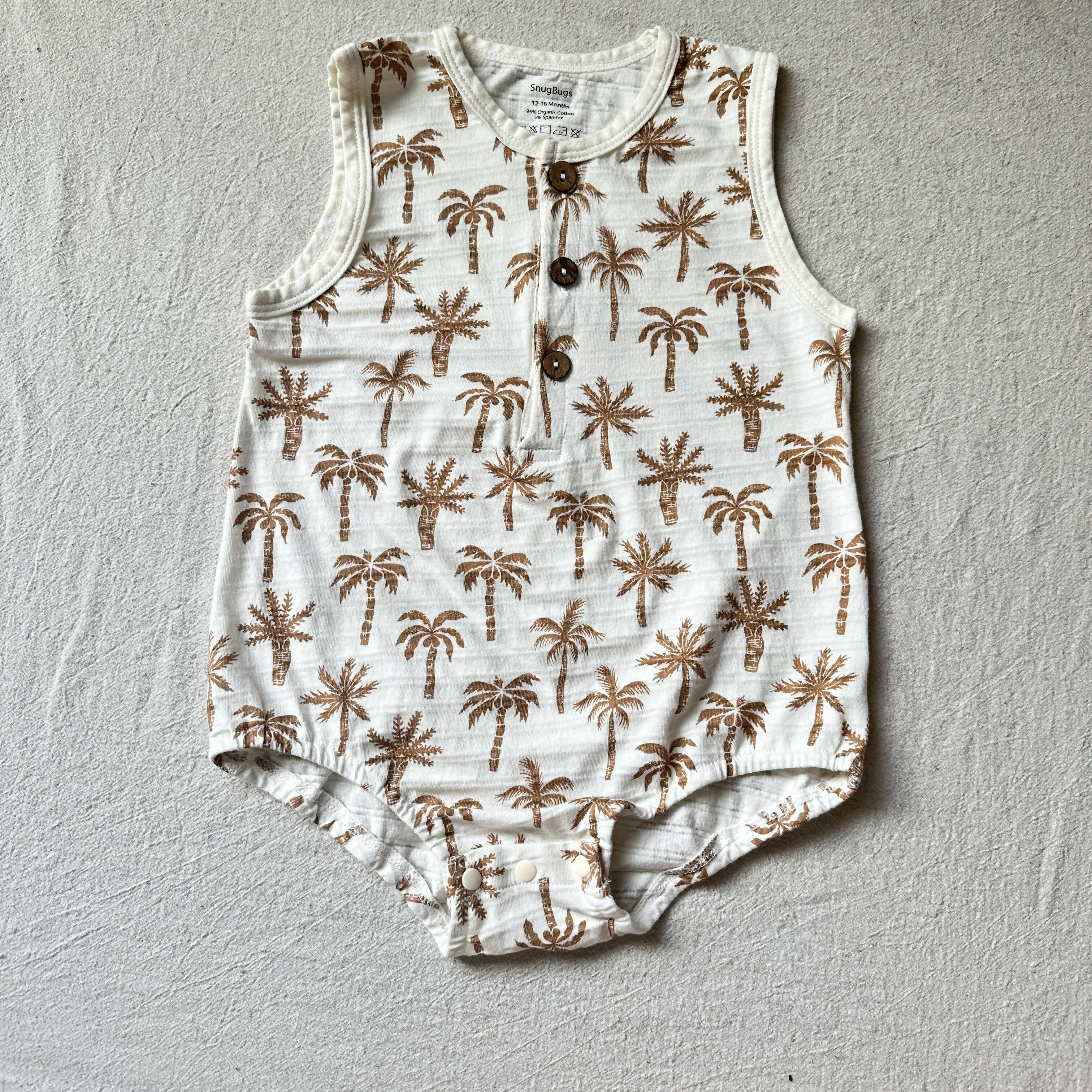 Organic Cotton Palm Bodysuit