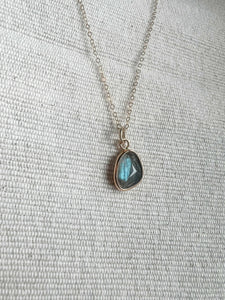 Labradorite Necklace in Gold Filled