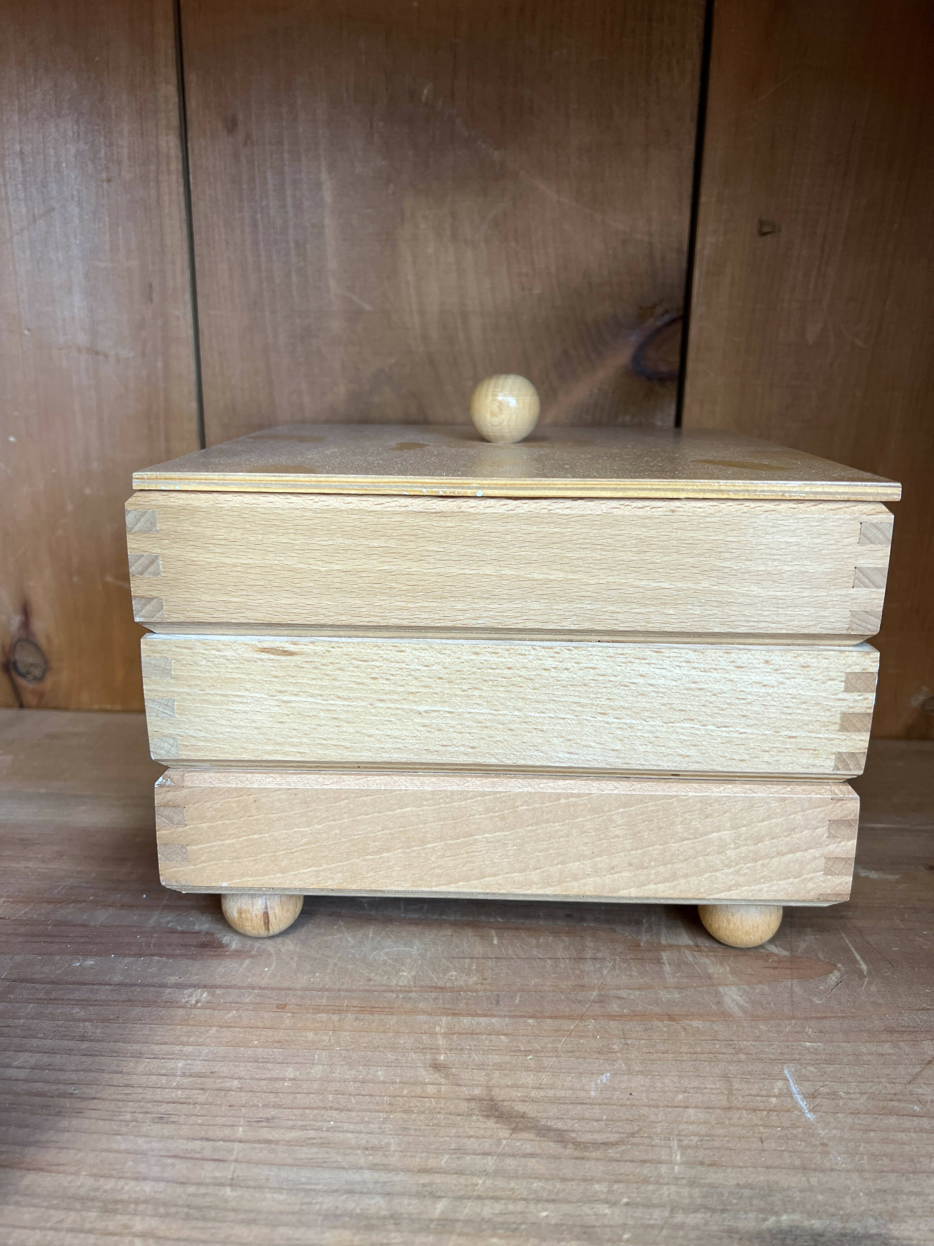 Vintage Stacked Dovetail Box