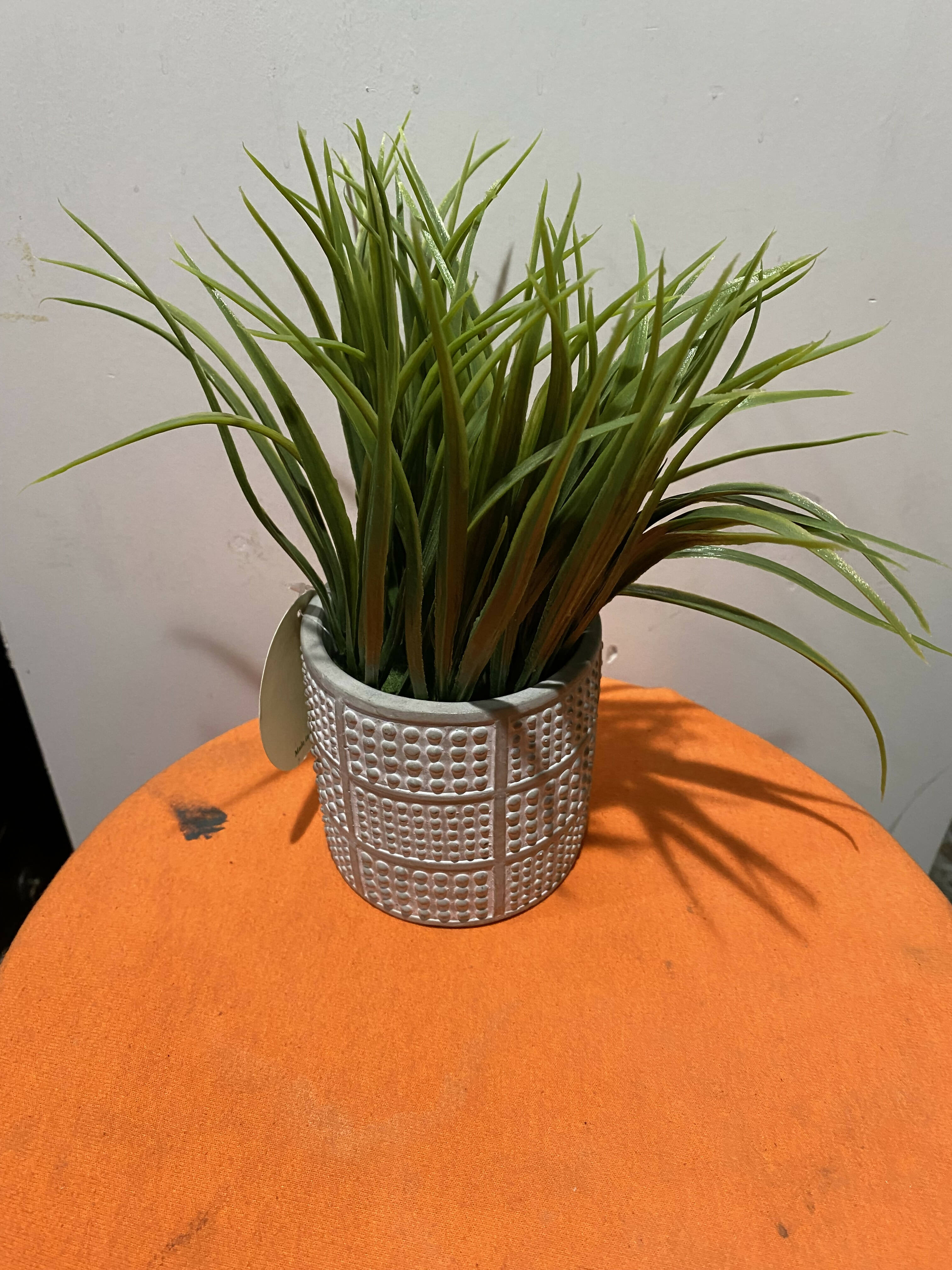 Faux Potted Grass
