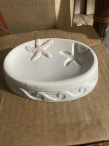 Hand Painted Seashell Soap Dish