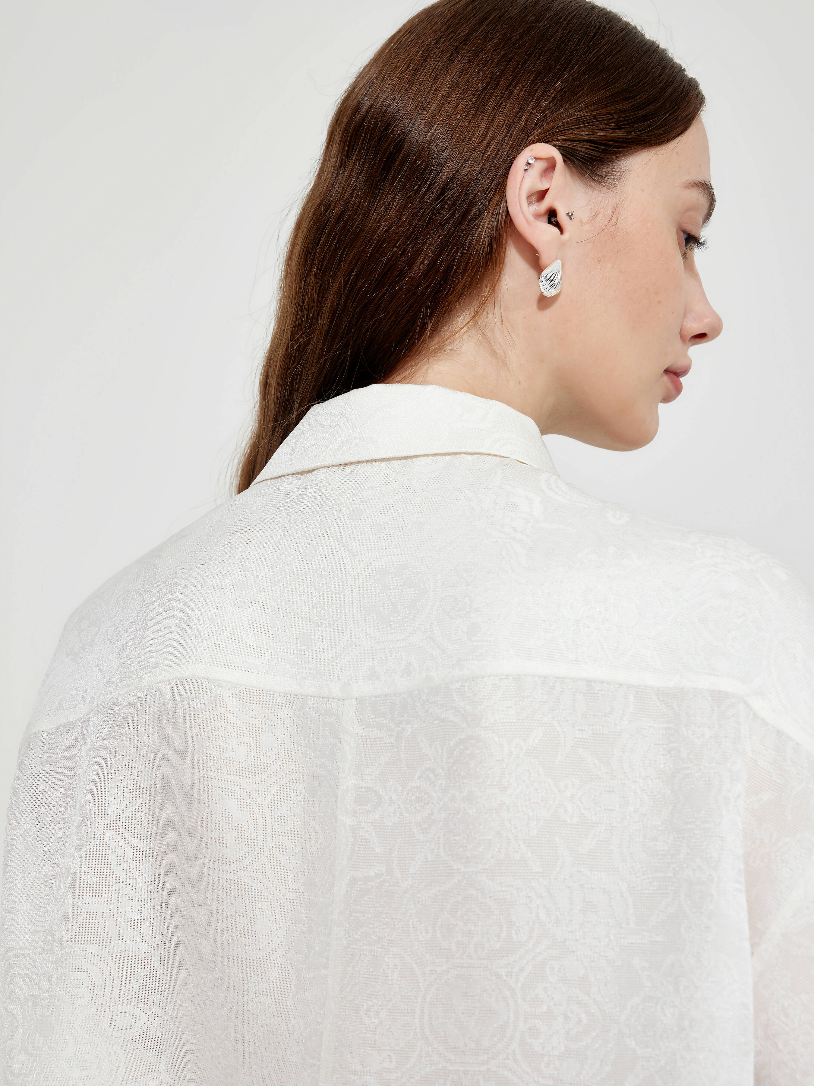 Silk Shirt in Orient Lace