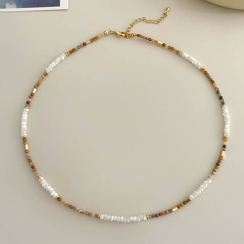Balance Beaded Gemstone Necklace #8