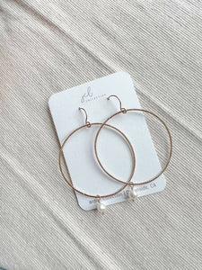 Hoop Pearl Dangles