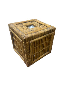 Vintage Rattan Tissue Box