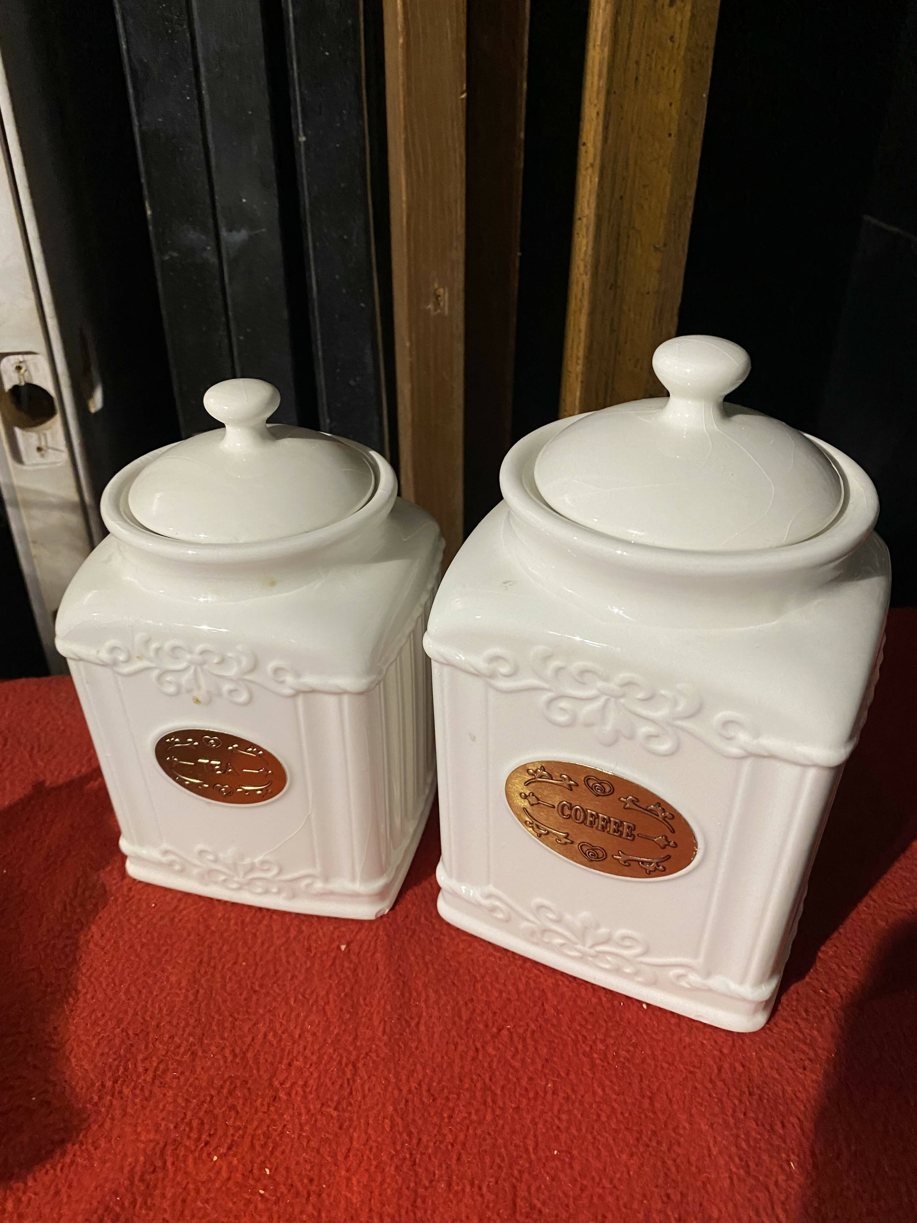 THL Coffee & Tea Ceramic Jar Set