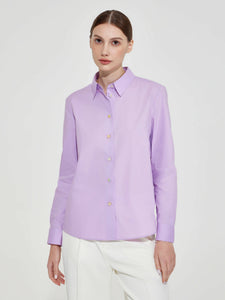 Cotton Shirt Pastel Violet