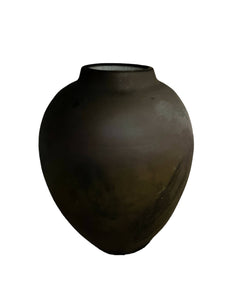 Vintage Raku Fired Vase, Signed