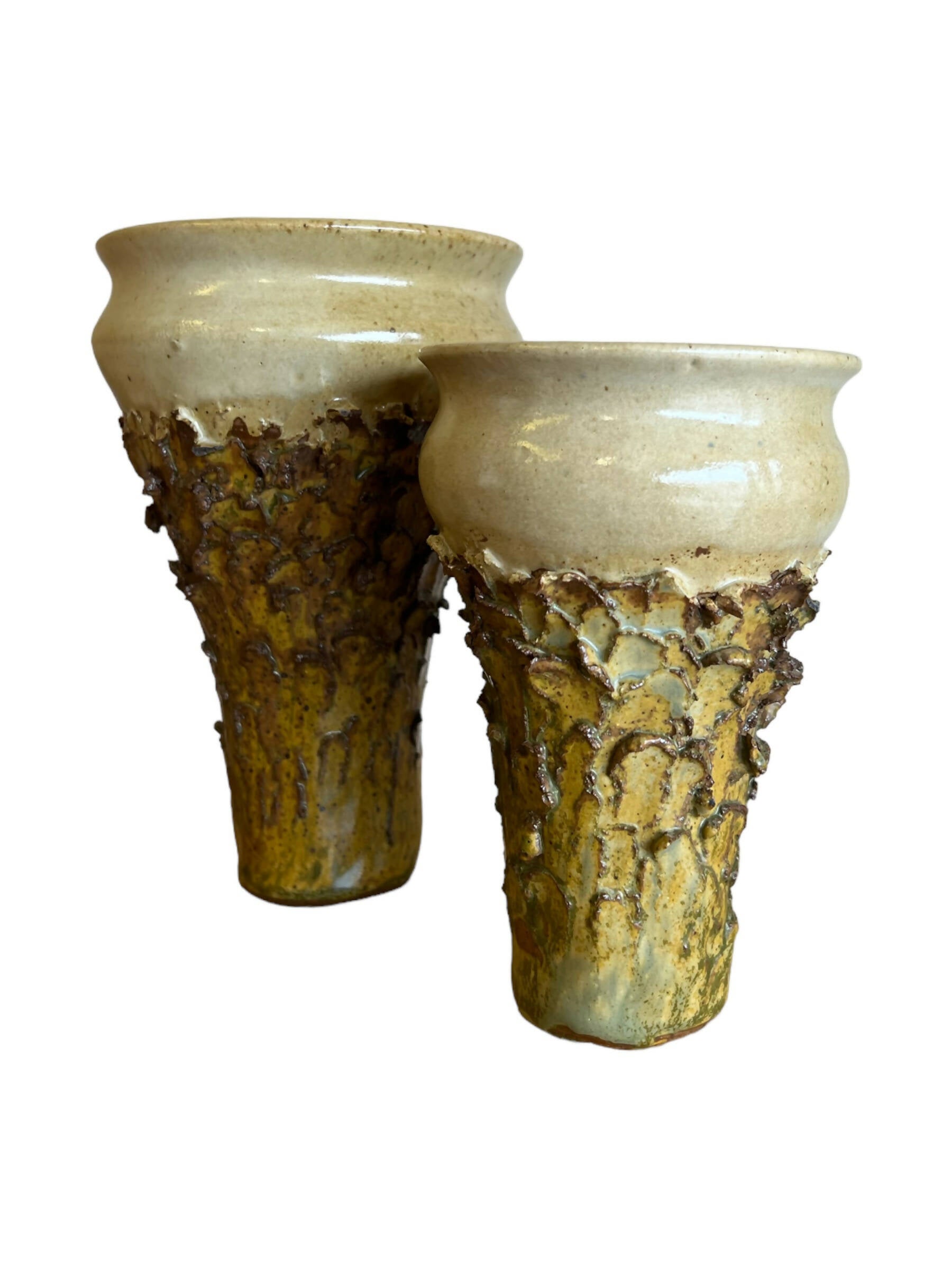 Studio Stoneware Textured Vase, Small