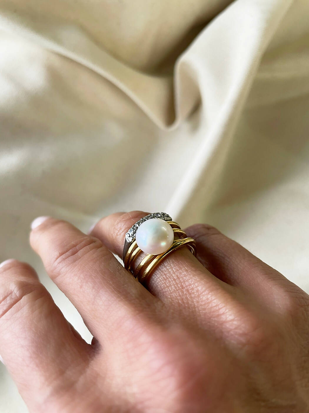 Gold Pearl RIng