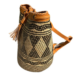 Tribal Rattan Bali Backpack- Handmade