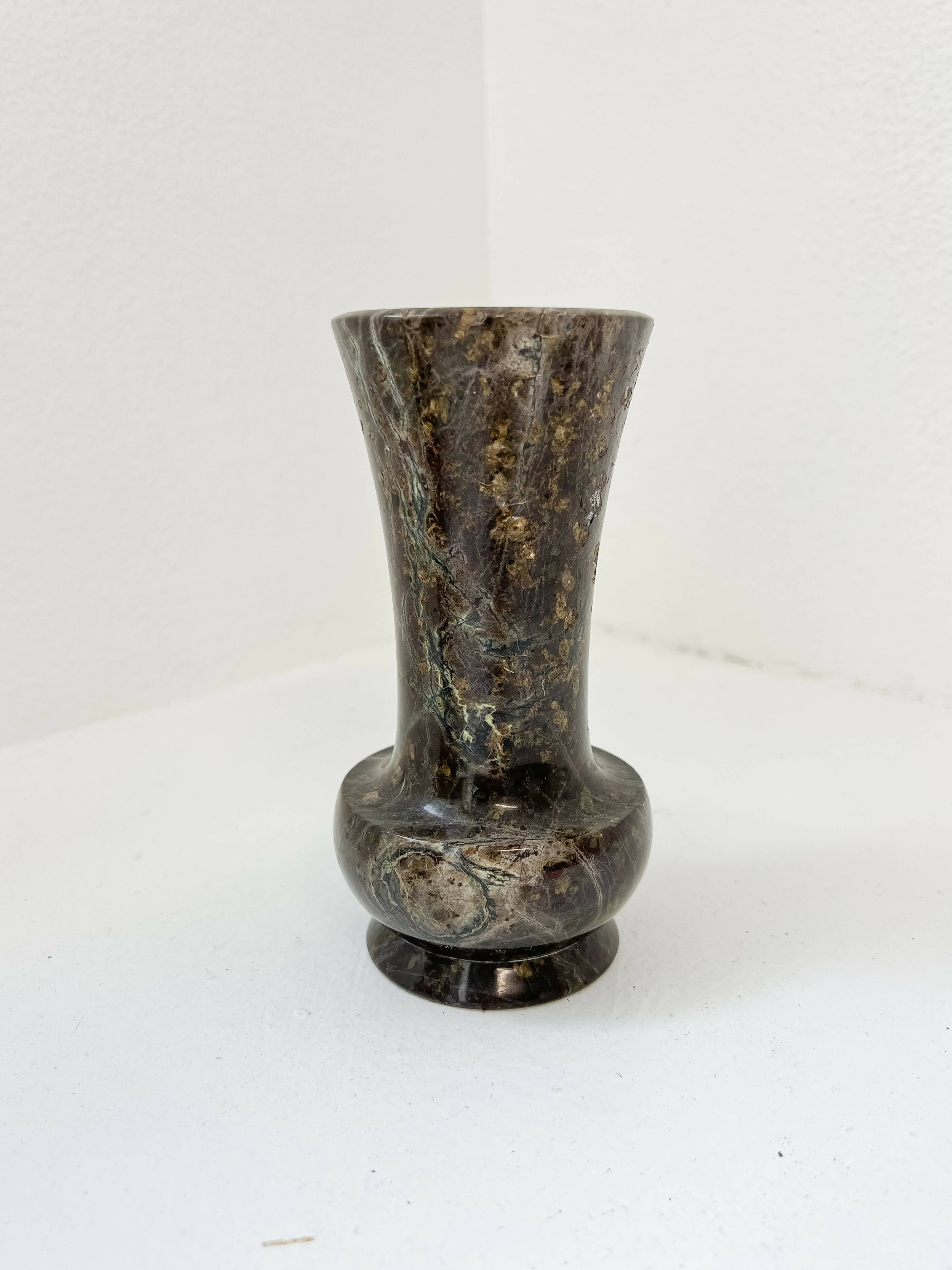 Brown Marble Vase, Vintage