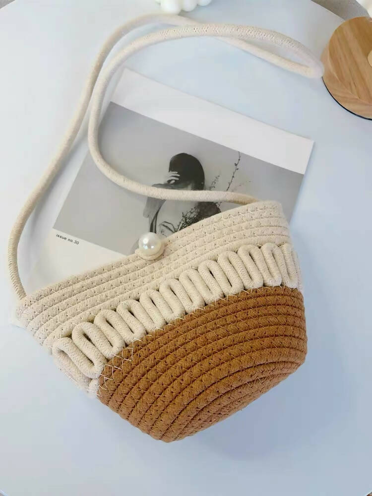 Super Cute Mini size Handmade Cotton Woven Bag #24
