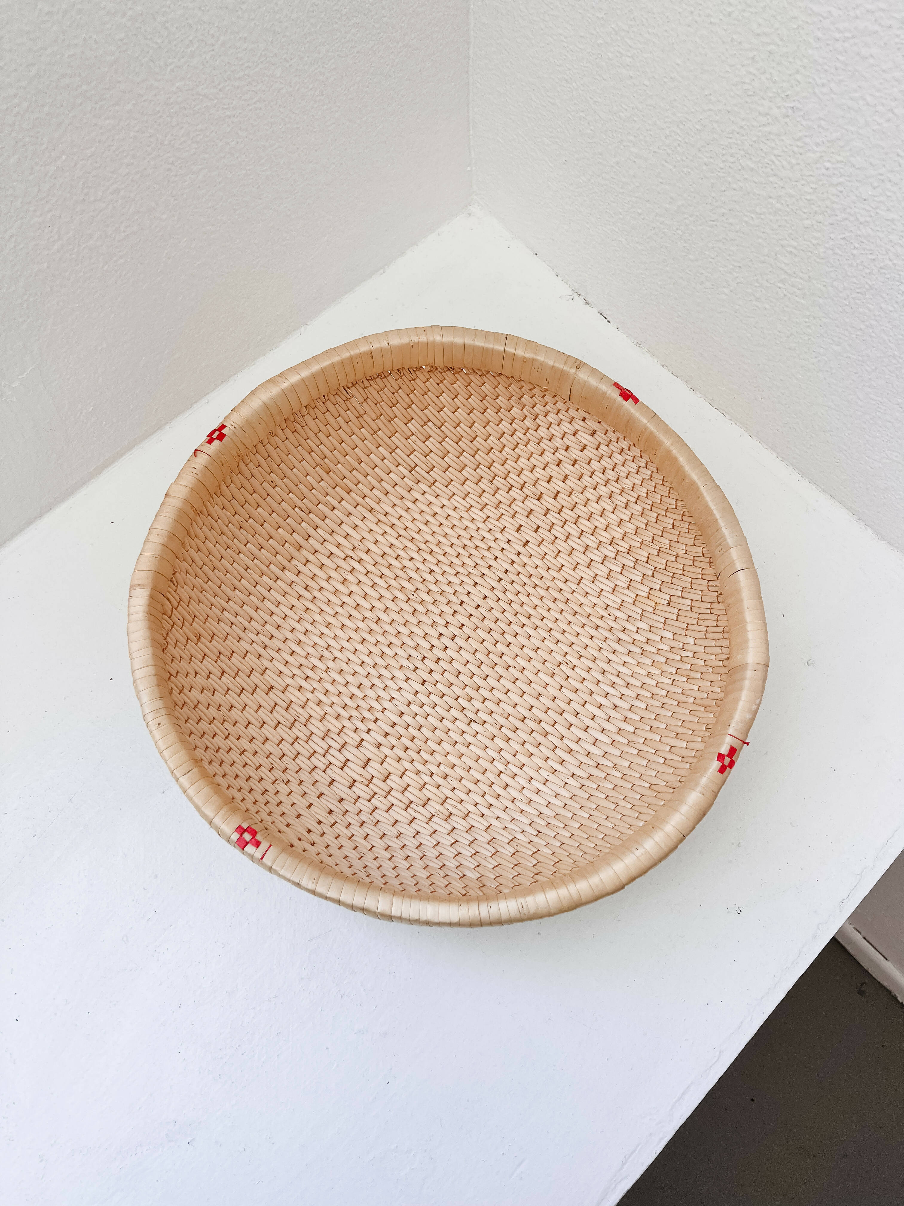 Large Handwoven Basket w/Detail