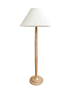 Natural White Oak MCM Floor Lamp, Vintage