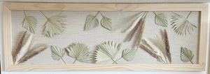 Boho Green Leaf Wall Panel