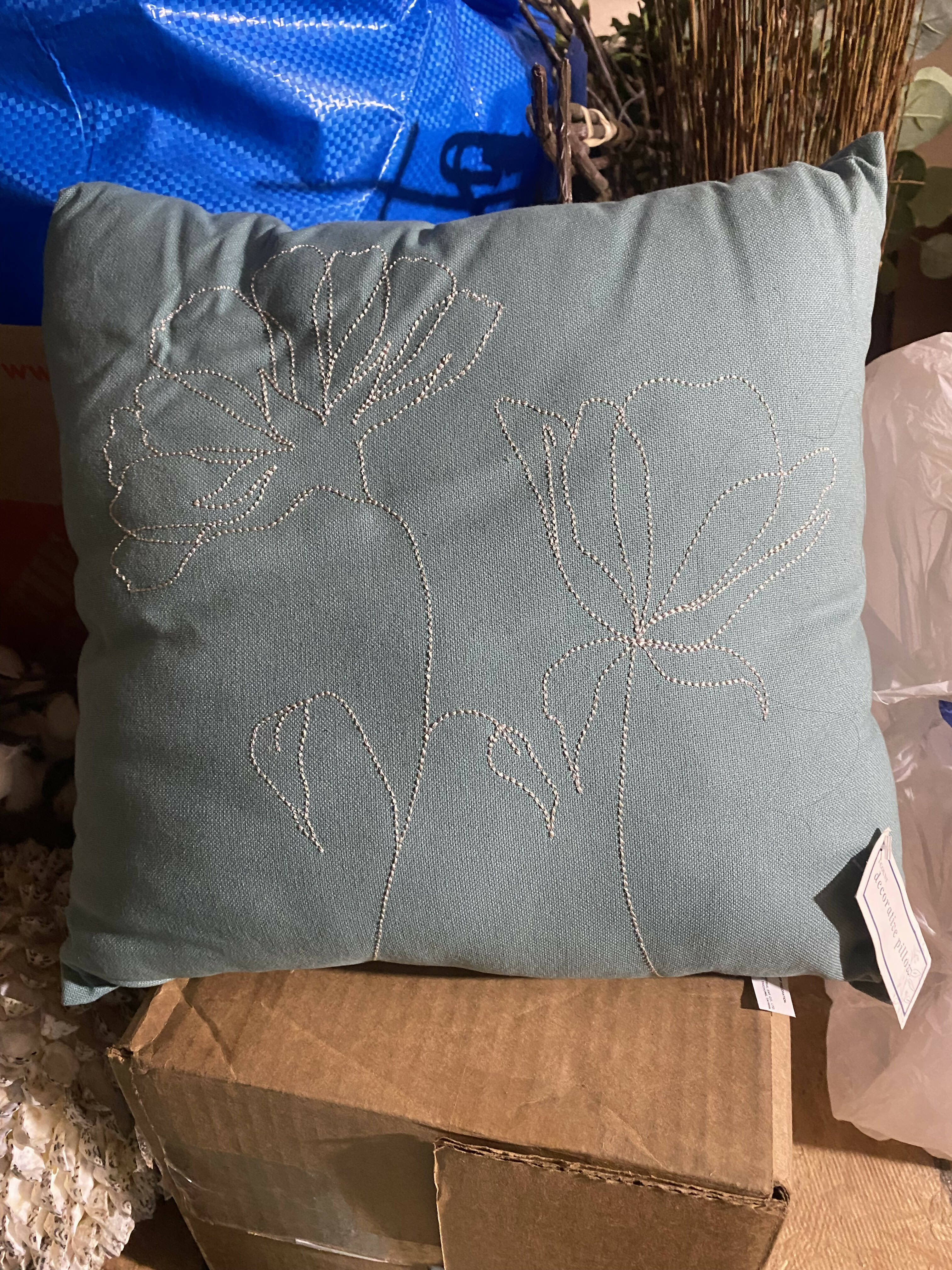 Aqua Decorative Pillow