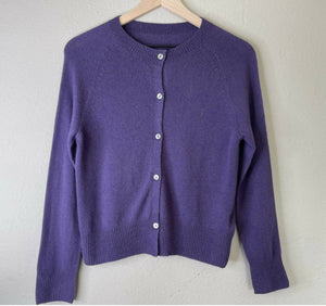 100% Wool Cardigan Seamless Knitting Technology (Violet)